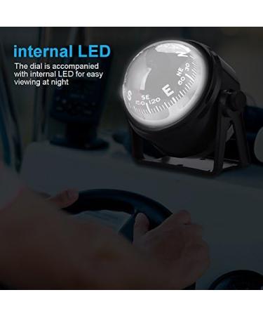 VGEBY Marine Navigation Compass - High Precision LED Digital Car Mount for Boat, Caravan, Truck - Swimming Supplies - Buy Online on SooperMarket.com