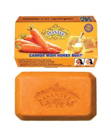 ASANTEE Carrot & Glutathione + Honey Herbal Spa Soap 125g bar (3)