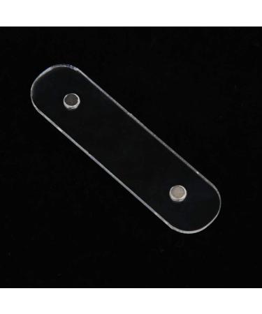 10PCs Transparent Nail Art Tips Display Stand | Double-Sided Adhesive Tape | Acrylic Strip Display for Home & Salon Use | DIY Nail Accessories - Buy Online on SooperMarket.com