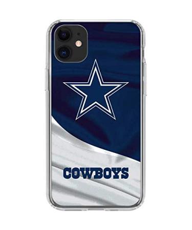 Skinit Clear Phone Case Compatible with iPhone 11 - Officially Licensed NFL Dallas Cowboys Design