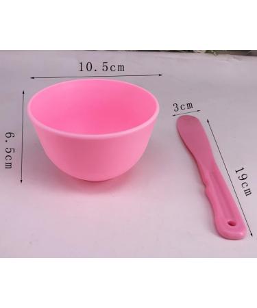 3 Sets Rubber Facial Mask Mixing Bowl with Spatula - DIY Skin Care Tool Kit for Home and Salon - Pink - Buy Online on SooperMarket.com