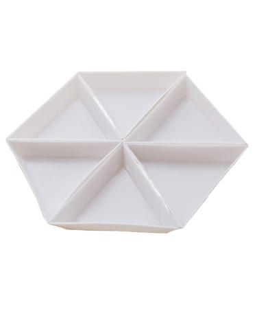 5pcs Plastic Triangle Rhinestone Nail Art Storage Box - Glitter Cup Holder Tray for Easy Organization | International Shipping Available - Buy Online on SooperMarket.com