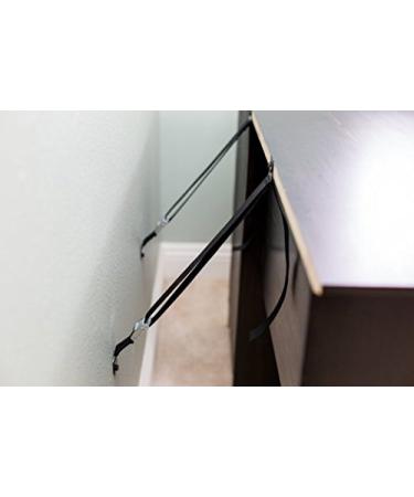 Baby Safety Metal TV Straps Furniture Anti-Tip Straps Heavy Duty Strap All Flat Screen TV/Furniture 2 Pack - Buy Online on SooperMarket.com