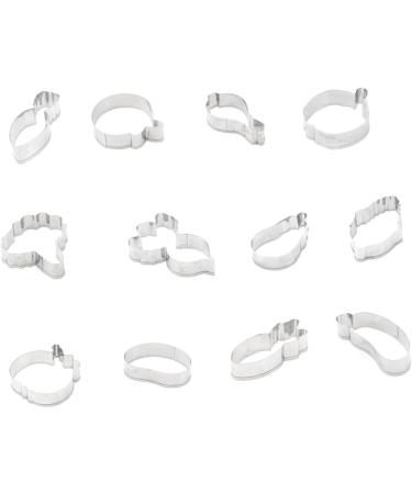 TOPBATHY 36 Pcs Cake Crackers Cookies Vegetable Cookie Cutters Fondant Cutters Biscuit Modeling Mold A - Buy Online on SooperMarket.com
