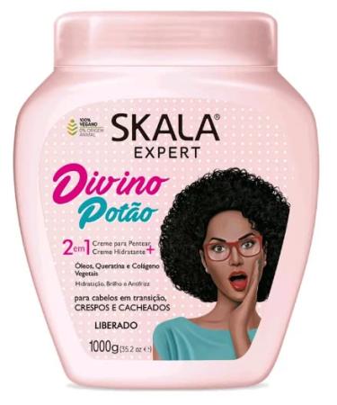 Skala - Expert - Creme de Tratamento 2 em1 Crespo Divino 1 Kg - (Divine Curls 2 in 1 Treatment Cream Net 33.81 Oz)