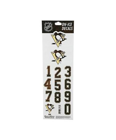Helmet sticker set NHL Sportstar Team Pittsburgh Penguins dark helmet