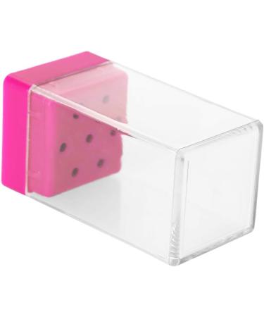 Manicure Tool Organizer Displayer Stand with 7 Slots for Nail Drill Bit Collection (Rose Red) - Buy Online on SooperMarket.com