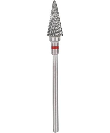 Nail Drill Bit Cone Nail Drill Bit Manicure Drill Bit Cuticle Cone Bit Electric Pedicure Manicure Grinding Head Nail Polishing Tungsten Steel Nail Art Cone Drill Bits for Nails Home Salon(Red label) - Buy Online on SooperMarket.com