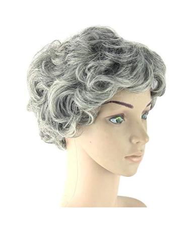 Buy Women's Grey Short Wavy Daily Cosplay Wig | Stylish & Comfortable | International Shipping - Buy Online on SooperMarket.com