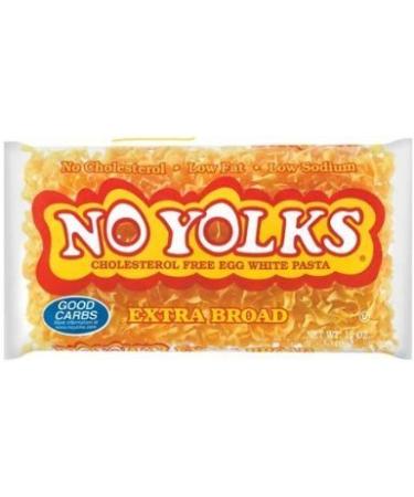 No Yolks Egg White Pasta Extra Broad 12 Oz -2 Bags