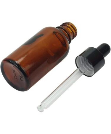 Liummrcy Droppers For Oils 30ml Empty Glass Dropper Bottle Refillable Amber Essential Oil Container Jar with Glass Pipette Dropper - Buy Online on SooperMarket.com