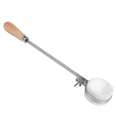 Yoursme Ceramic Torch Crucible Dish Cup Set 3" Dia 12 Troy Ounce Crucible Dish Cup & 16" Fly-Nut Whip Tongs Wood Handle Use for Melting Pouring Casting Refining Gold Silver Copper