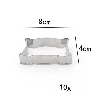 MAGICLULU 5 Pcs Cake Mold Baking Mold Stainless Steel Mold Fondant Mold Baking Tools Fudge medium Silver - Buy Online on SooperMarket.com