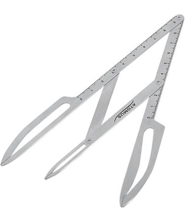 Tiuimk Stainless Steel Eyebrow Microblading Triangle Ruler - Silver - Buy Online on SooperMarket.com