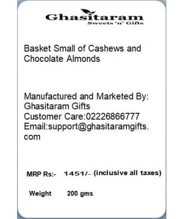 Jaiccha Ghasitaram Leather Buckle Basket Small of Cashews and Chocolate Almonds|Gift for Diwali Gifts Holi Rakhi Valentine Christmas Birthday Anniversary Her Him| - Buy Online on SooperMarket.com