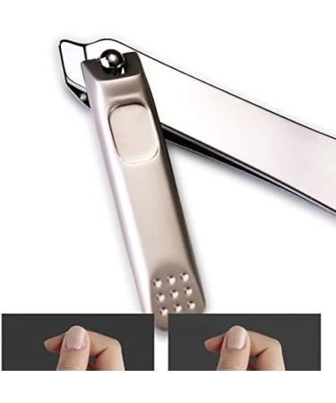 Wispbreeze Stainless Steel Portable Nail Clippers Adult Manicure Scissors with Embedded File Single Manicure Tool - Buy Online on SooperMarket.com
