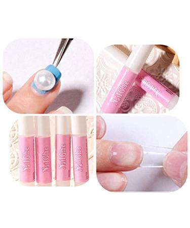 4Opcs Nail Tip Glue Professional Quick Drying Nail Glue False Adhesive Nail Glue Acrylic For Women Girls Nail Art Decoration Environmentally friendly and durableSkillful processing - Buy Online on SooperMarket.com