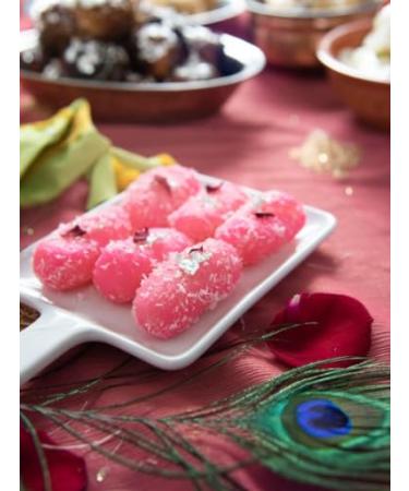 Rakhi Diwali Special (Pink Chum Chum 250g) Gift Hamper for Brother Sister Delicious Indian Traditional Sweets Best Gift For All Occasions Tasty Treat For Family & Friends Sold By Kidzbuzz