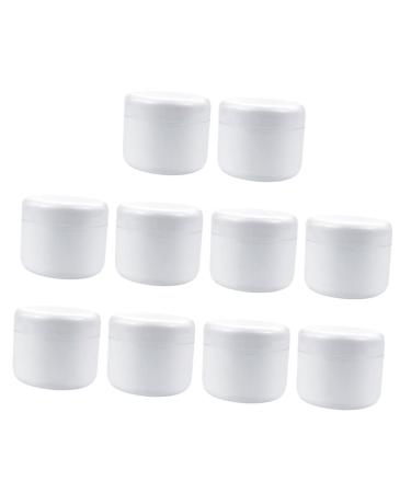FRCOLOR Cream Boxes 20 Pcs Cosmetic Lotion Bottles Makeup Brishes Makeup Caboodle Facial Cream Bottles Outdoor Makeup Bottles Portable Cream Bottles White Ointment Travel Multifunction 3.5x3.5cmx2pcs Whitex2pcs