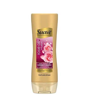 Suave Professionals Shampoo For Fine to Flat Hair Rose Oil Infusion Volumizing Shampoo 12.6 oz (Pack of 2)
