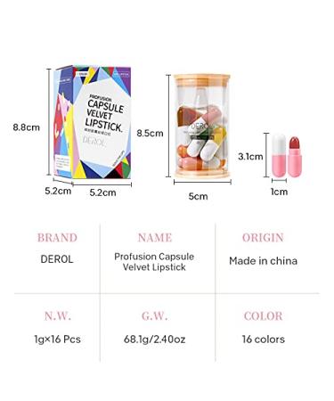 Shop 16-Capsule Long Lasting Waterproof Lipstick Set for All Skin Tones | Velvet Matte Finish - International Shipping Available - Buy Online on SooperMarket.com