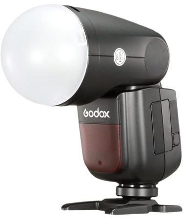 Godox AK-R11 Dome Diffuser for V1 Flash Series/AD100Pro - Compatible with H200R Round Flash Head and S-R1 Adapter - Ideal for AD200/AD200Pro Monolight and Speedlite Models - Buy Online on SooperMarket.com