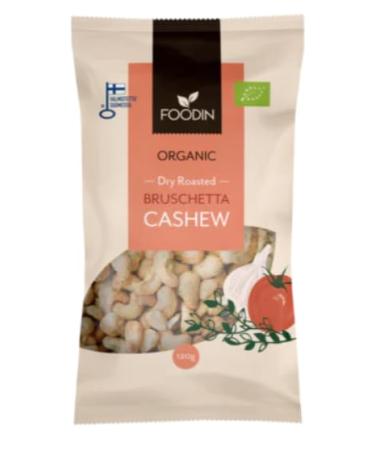 Foodin Bruschetta Cashew Organic 120g Pack of 8