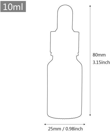 ZEOABSY 6 PiecesÂ 10mlÂ Empty Frosted Black/Gold Glass Dropper Bottles with Glass Pipette for Essence Essential Oil Elite Fluid Travel Cosmetics Storage Containers - Buy Online on SooperMarket.com
