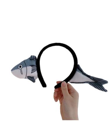 WBTY hair band girl funny contaminated carrot hair ripe salted fish with headband washable colorful cloth matching all head sizes of salty fish