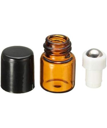 Mini Amber Glass Bottles - 12pcs 3ml Portable Containers for Cosmetics & Travel | Perfect for Samples & Roll-On Use - Buy Online on SooperMarket.com