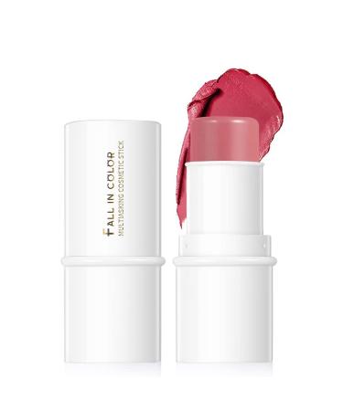 Yeweian Blush Stick, Matte Cream Blush Stick for Cheeks, Eyes and Lips Natural Makeup Waterproof Long Lasting(05 Rose) Blush Rose