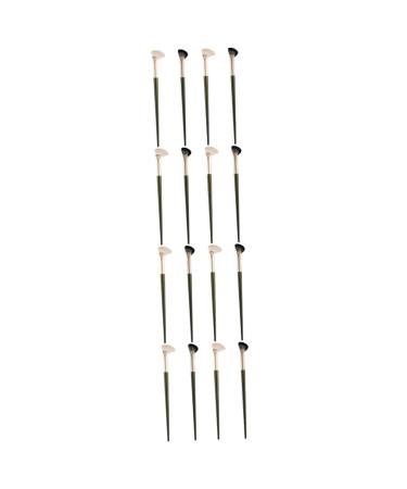 Baluue 16 Pcs Nose Shadow Brush Eye Concealer Brush Concealer Brush under Eye Eyeshadow Artificial Fiber
