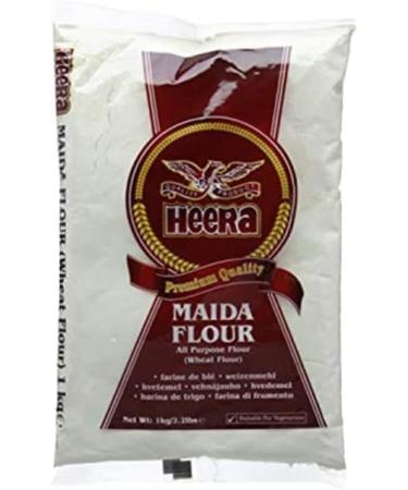 Seelans Superstore Heera Maida Flour | 1Kg | All Purpose Flour | Refined Wheat Flour Maida | Vegan | Gluten Friendly | Non-GMO | Indian Origin