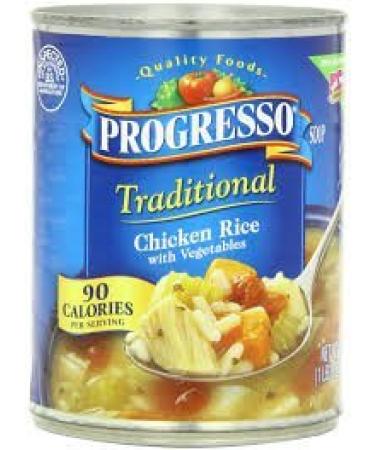 Progresso, Traditional Soups, 18.5oz Can (Pack of 6) (Chicken Rice with Vegetables)