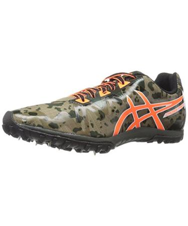 ASICS Men's Cross Freak 2 Cross Country Shoes 12.5 Dusky Green/Hot Orange/Duffel Bag