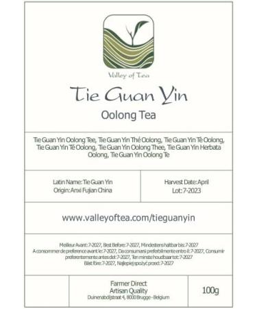 Chinese Tie Guan Yin Oolong Tea - Iron Goddess of Mercy - 100g Blue Tea from China - Buy Online on SooperMarket.com