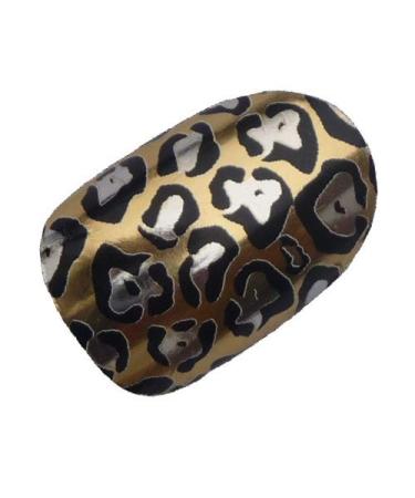 Chix Nails Nail Wraps Gold Jaguar Animal Print Fingers Toes Vinyl Foils Beauty