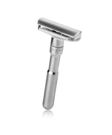 Folpus Zinc Alloy Handle Double Edge Safety Razor - Premium Quality Shaving with 5 Extra Blades - International Shipping Available - Buy Online on SooperMarket.com
