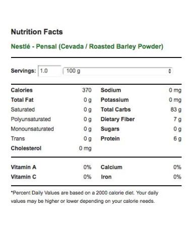 Nestle Pensal Cevada 200g (Pack of 02) - Rich and Nutritious Barley Drink Mix - Buy Online on SooperMarket.com