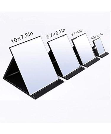 EFAILY Folding Travel Mirror PU Portable Adjustable Ultrathin Mirror 6.4x5.3 Inch - Ideal for Travel, Camping, and Home Use - Pack of 1 - Buy Online on SooperMarket.com