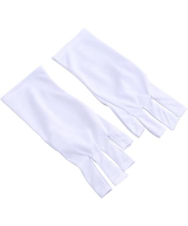minkissy 3 Pairs Gloves Nail Shield Glove Cotton Glove Chinese Wooden Pillow Silicone Ear Display Glove Manicure Glove Sun Protection White - Buy Online on SooperMarket.com