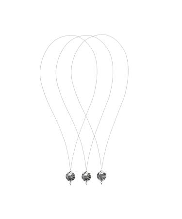 JNAWA 3 Pieces Nano Rings Loop Threader Tool Hair Extensions Tool Micro Loop Nano Beads Styling Accessories for Fitting Nano Ring Hair Feather Extensions