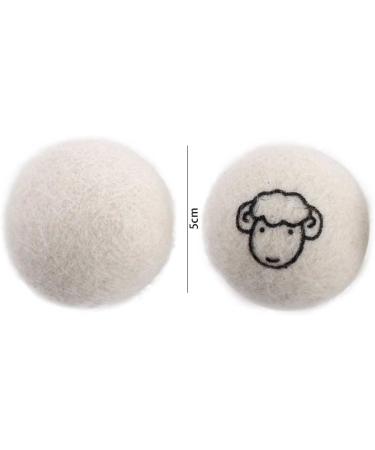 Vctitil 8 Pack Wool Dryer Balls - Eco-Friendly Laundry Balls for Reduced Static & Wrinkles | Fabric Softener & Time Saver | 1.96 inch - Buy Online on SooperMarket.com