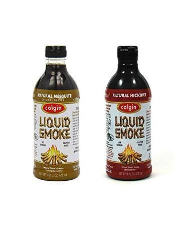 Colgin Liquid Smoke Natural Hickory and Mesquite (2 x 472 ml Bottles)