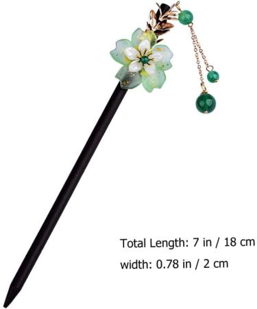 OSALADI Hanfu Hairpin Chinese Hairpins Tassel Hair Chopsticks Hair Sticks Tassel Hair Bun Stick Hanfu Hair Stick Vintage Hair Chopsticks Flower Tassel Glass Miss Chinese Style Hair up - Buy Online on SooperMarket.com