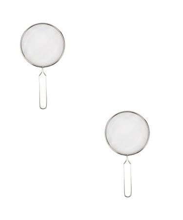 GANAZONO 2pcs Pet Sand Shovel para Pecera Fine Sand Sifter Fish Silver Barbed Wire 26x14cmx2pcs Silverx2pcs