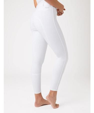 HORZE Active Women's Silicone Grip Full Seat Breeches - White, Size 32 - Buy Online on SooperMarket.com