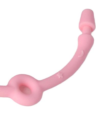 Topincn Pink Silicone Pacifier Clips Adjustable Baby Bottle Straps & Toy Seat Belts - Stretchy Bite Ring Dishwear for Strollers - Buy Online on SooperMarket.com