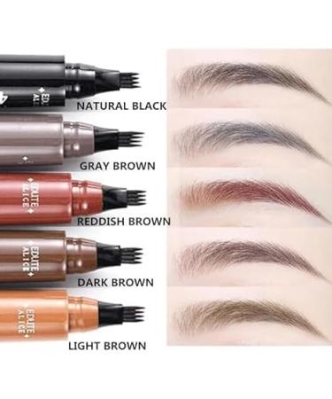 Waterproof Natural Eyebrow Pencil Precision Eyebrow Pencil Natural Fine Stroke Microblade Eyebrow Pencil Create Natural Eyebrows Easily Beautiful and Long-Lasting Waterproof Eyebrow Pencil Grey Brown - Buy Online on SooperMarket.com