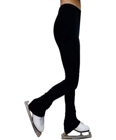 UniqGarb Figure Skating Practice Pants - Polar Fleece Thermal Black/Blue/Purple - Adult M (8-10) - Buy Online on SooperMarket.com